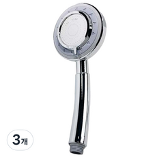 더쎈 레이저 모테라토 샤워헤드, 3개, 실버