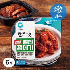 청정원 대상 안주야 양념 벌집 껍데기 (냉동), 160g, 6개
