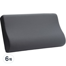 매직베드 목이편한 숙면 메모리폼 베개, 그레이, 6개