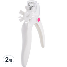 長度可調節式防夾指甲剪, 白色, 2個