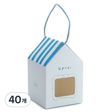 indi.k 陽光小屋禮盒, 藍色, 40個