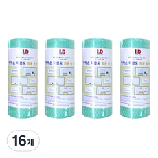 LIVING DUO Mama Son捲筒抹布 薄荷, 50入, 16個