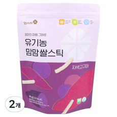 맘스미 유기농 맘맘 쌀스틱, 자색고구마, 30g, 2개
