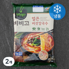 비비고 얼큰 버섯칼국수 2인분 (냉동), 632g, 2개