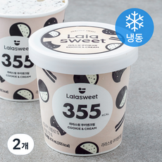 라라스윗 쿠키앤크림 (냉동), 474ml, 1개입, 2개