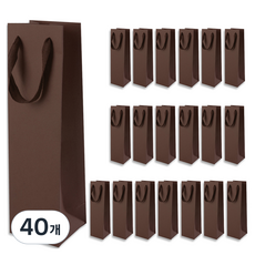 Golden Rabbit Wine C 彩色葡萄酒紙袋 9 x 28 x 8 cm, 40個, 棕色