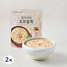 신세계푸드 참치야채 오트밀죽, 300g, 2개