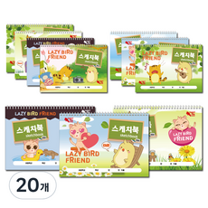 팬시토피아 캐릭터 스케치북 랜덤발송, 25매, 20개