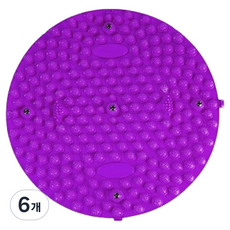 포텐키트 개운한 발지압매트 54.5 x 54.5 cm 430g, 퍼플, 6개