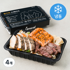 식스밀 올인원 스테이크 (냉동), 375g, 4개