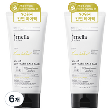 제이멜라 인 프랑스 라임 앤 바질 논워시 헤어팩, 200ml, 6개