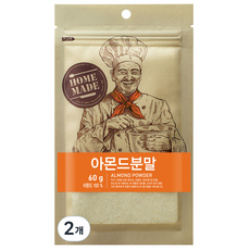 [큐원] 홈메이드 아몬드 분말, 60g, 2개