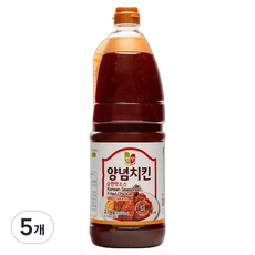 청우식품 양념치킨 순한맛 소스, 2.1kg, 5개