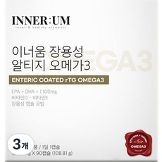이너움 장용성 알티지 오메가3, 3개, 108.81g