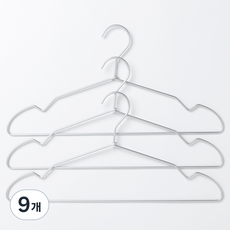 鋁製上衣衣架, 單一顏色, 9個