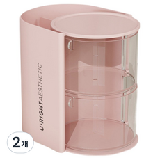 KODACHIEF 데스크정리함 36타입 10 x 12.4 x 13.4 cm, 핑크색, 2개