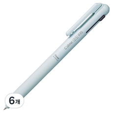 펜텔 카르므 다기능 멀티 볼펜 앤 샤프 0.35mm BXAW333, 라이트블루, 6개