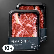 더숙성한우 산지직송 등심 2등급 구이용 1호 (냉장), 250g, 10개
