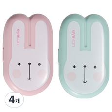 eyekan 소울리치 토끼 콘텍트렌즈 케이스, 랜덤발송, 4개
