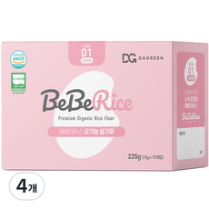 Beberice 嬰兒食品米粉初始細粉步驟 01 225g, 4個