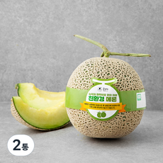흙살림 친환경 인증 메론, 1.6kg, 2통