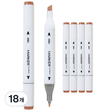 deLi 得力 三角雙頭麥克筆 70803A #97, 1色, 18個