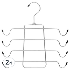 DOSell 多用途細肩帶內衣掛架 4層, 黑色掛勾, 2個