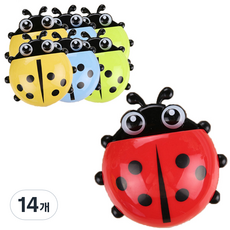 Block Mart瓢蟲牙刷架, 隨機出貨, 14個