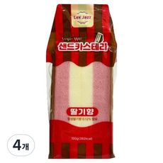 샌드카스테라 딸기향, 100g, 4개