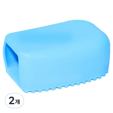 Baide 俐落矽膠洗衣刷 8 x 5 x 3.5 cm, 2個, 藍色刷子