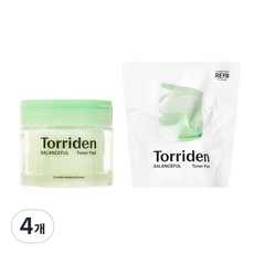 Torriden 桃瑞丹 Balancefull 積雪草化妝水棉片 180ml, 60入, 4個