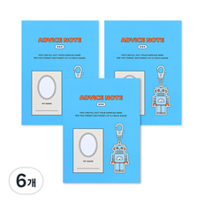 indigokids 高年級3-6窄格32頁功能性通知本筆記本, 藍色, 6個