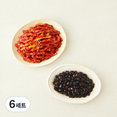 천년의반찬 베스트 반찬 무말랭이 무침 300g + 콩자반 300g 세트, 6세트