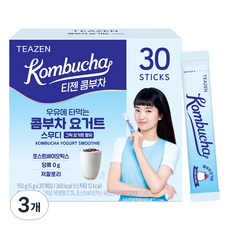 티젠 요거트 스무디 콤부차, 3개, 30개입, 5g