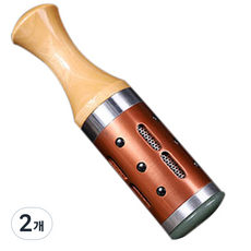 안면 돌 마사지기 15.3 x 4 cm AA751-2, 2개, 브라운