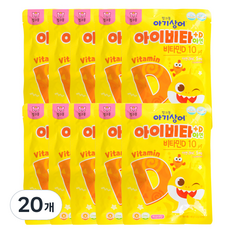 TAEYANG LIFE HEALTH 孩童用鯊魚印花維他命D&鋅錠 48g, 40顆, 20袋