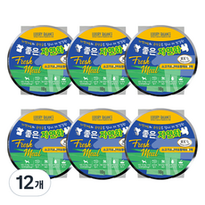 럭셔리발란스 강아지 참 좋은 자연화식 간식, 혼합맛(소고기/연어/황태/야채), 110g, 12개