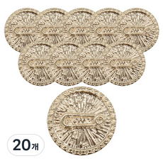 Button King 東大門鈕扣王 別針鈕扣 18mm, 20個, 金色