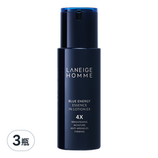 LANEIGE 蘭芝 男士勁能激活精華乳液, 4X亮白保濕抗皺緊緻, 125ml, 3瓶