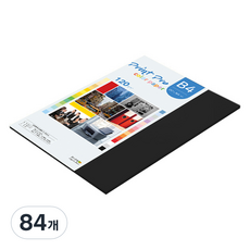 종이문화 프린트프로 얇은 칼라 복사지 No 32 블랙 120g, 84개, B4