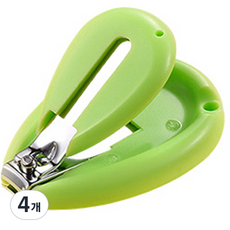 The Living 嬰幼兒專用指甲剪, 4個, 綠色