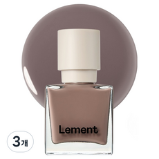 르멘트 컬러 네일 16 누 매니큐어, 브라운, 9.5ml, 3개