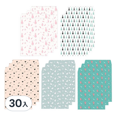 Walgadaks 紙質禮物袋套組 第三版, 混色, 30入