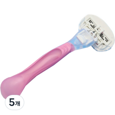 라젠다 여성용 4중날 면도기 핑크, 1개입, 5개