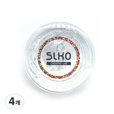 슬코 슬라임 베이스 210ml, 4개, 투명
