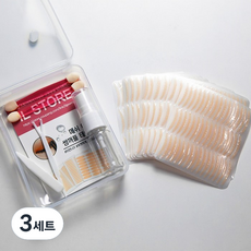 메쉬 워터 쌍꺼풀 테이프 곡선형 풀세트, 3세트