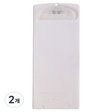 굄스 간편 영수증 빌지 클립보드 8 x 18 cm, 투명, 2개