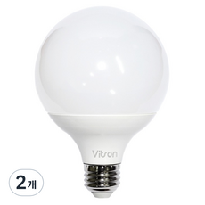 비츠온 블링 LED 볼전구 숏타입 12W, 주백색, 2개