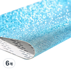 DIY興趣 方塊珠寶串珠 寶石膠帶裝飾貼紙 小, 6個, 11 藍色