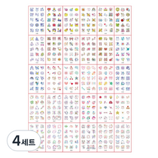 Fokermus 海娜紋身貼紙 迷你30款套組, 4套, K款